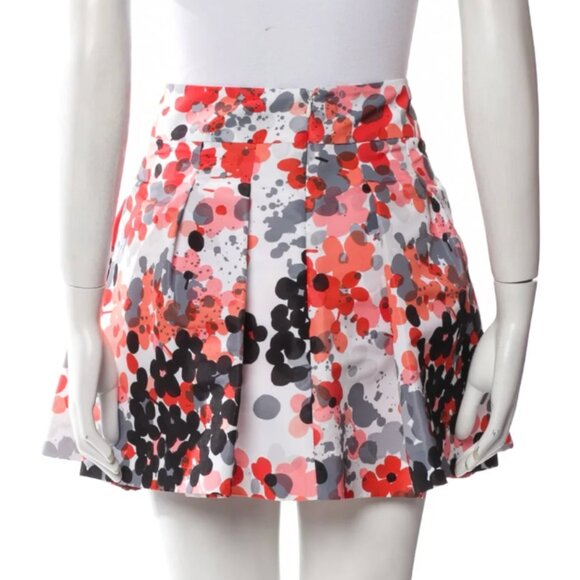 RED VALENTINO Women’s Multicolor Floral Mini Skirt Size IT 48 (US 12) NWOT - Picture 3 of 3